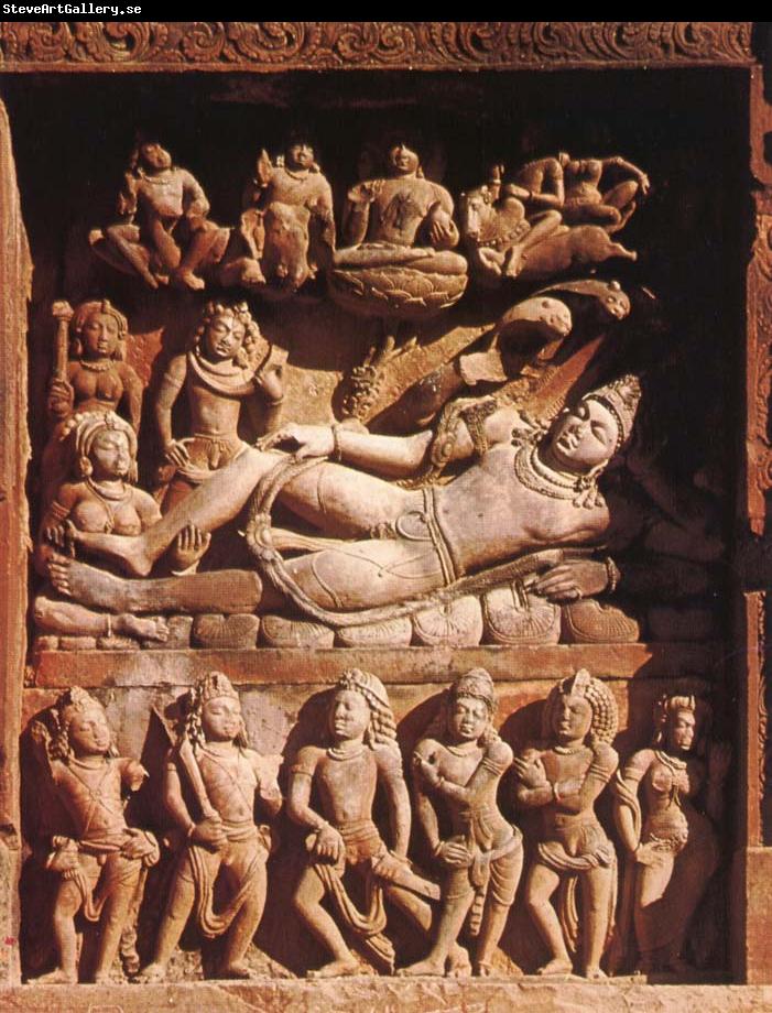 unknow artist Vishnu op Ananta,Vishnu-tempel,Deogarh